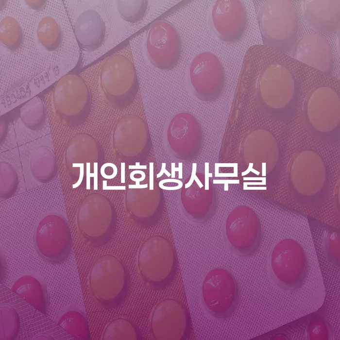개인파산회생 개인회생으로 해결 체크해보세요