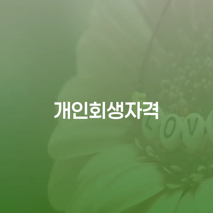 개인파산 채무조정제도을 이용하여 관련