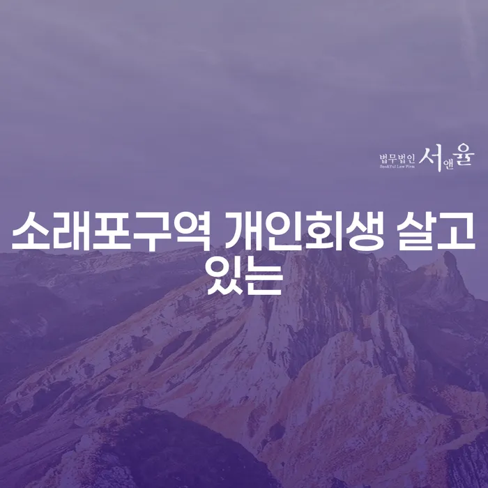 소래포구역 개인회생 살고있는