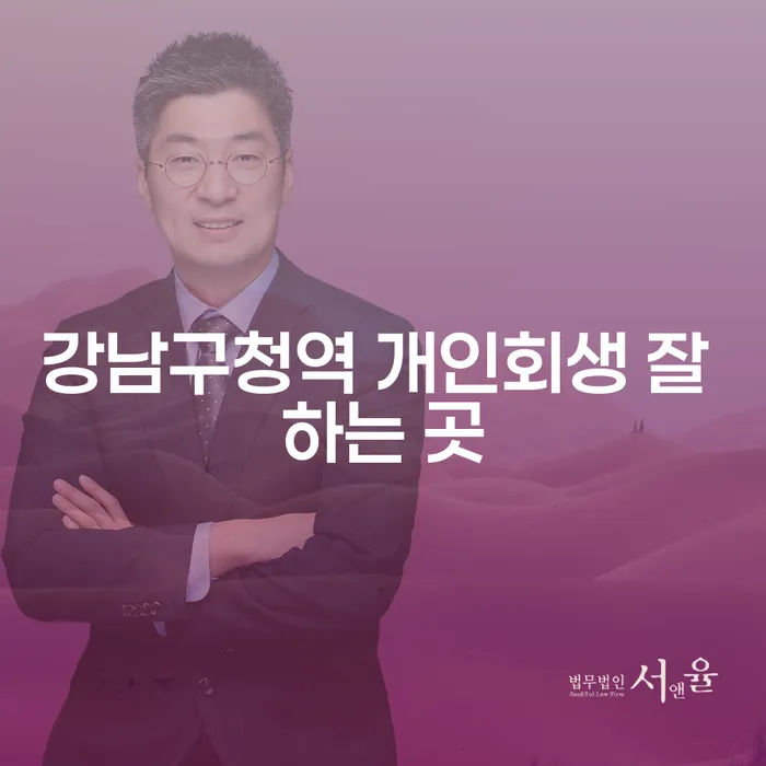 강남구청역 개인회생 잘 하는 곳