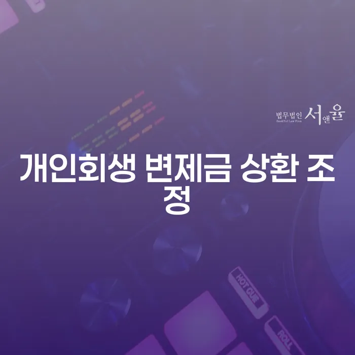개인회생 변제금 상환 조정, 나에게 맞는 선택은?