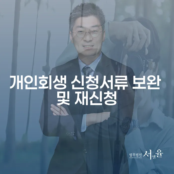 개인회생 신청서류 보완 및 재신청, 어떻게 해야 할까요?