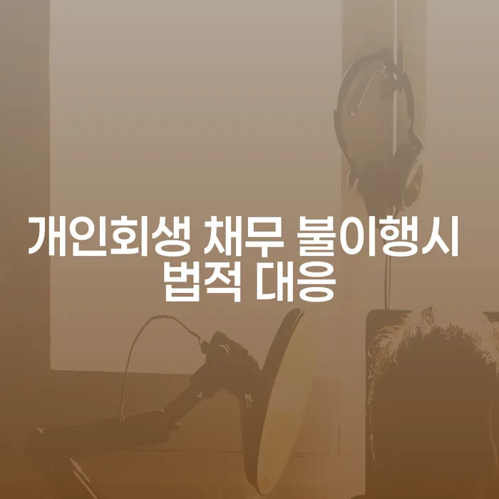 개인회생 채무 불이행 시 법적 대응, 어떻게 해야 할까요?